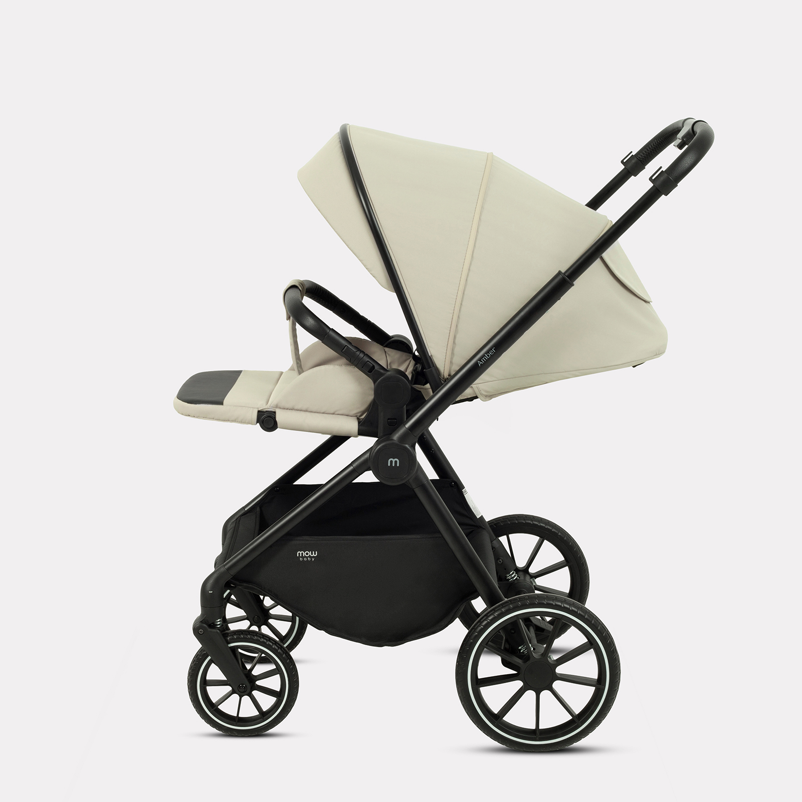 Коляска 3в1 MOWbaby AMBER бежевый - фото 15