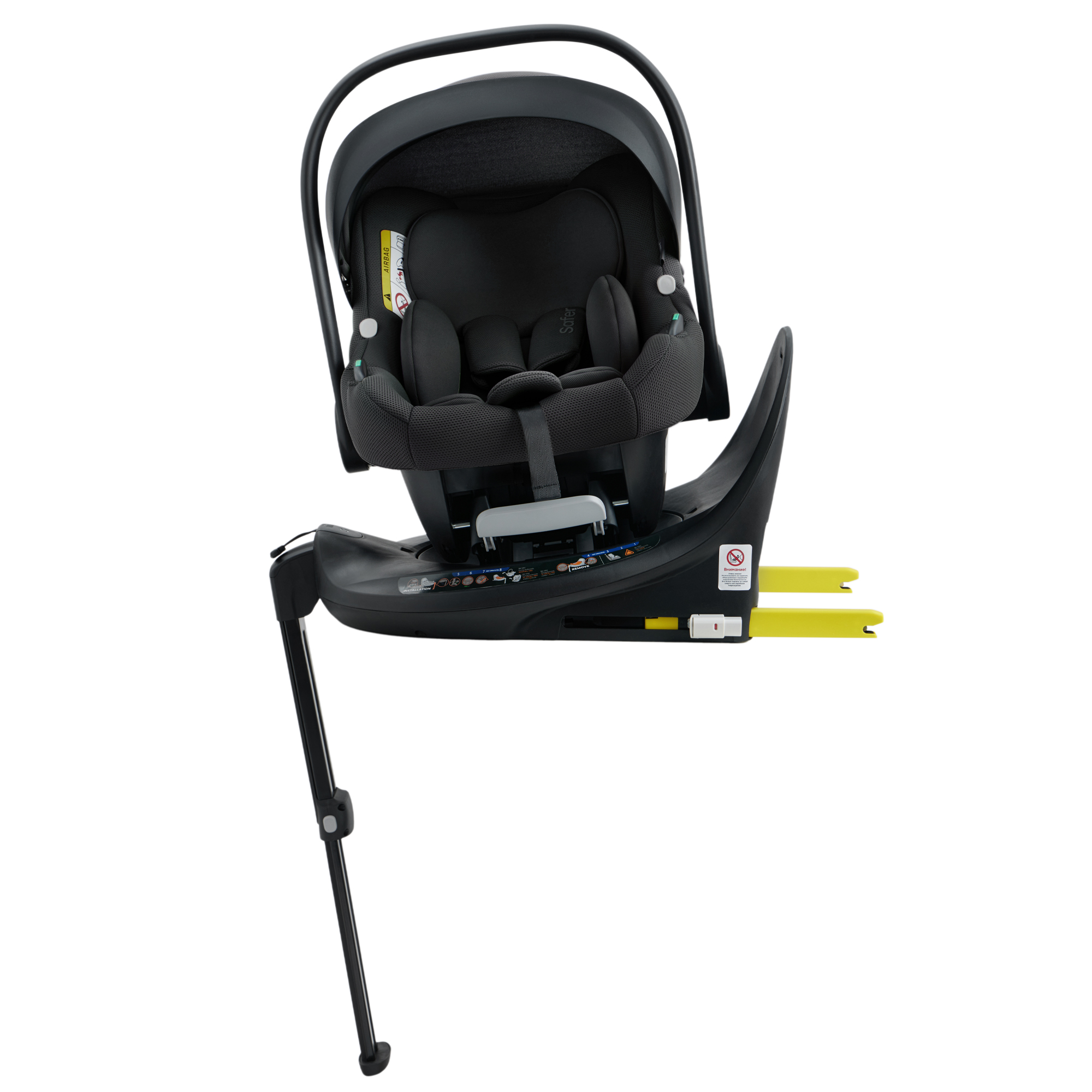 База Isofix для автолюльки и автокресла Happy Baby i-BASE поворотная i-size - фото 14