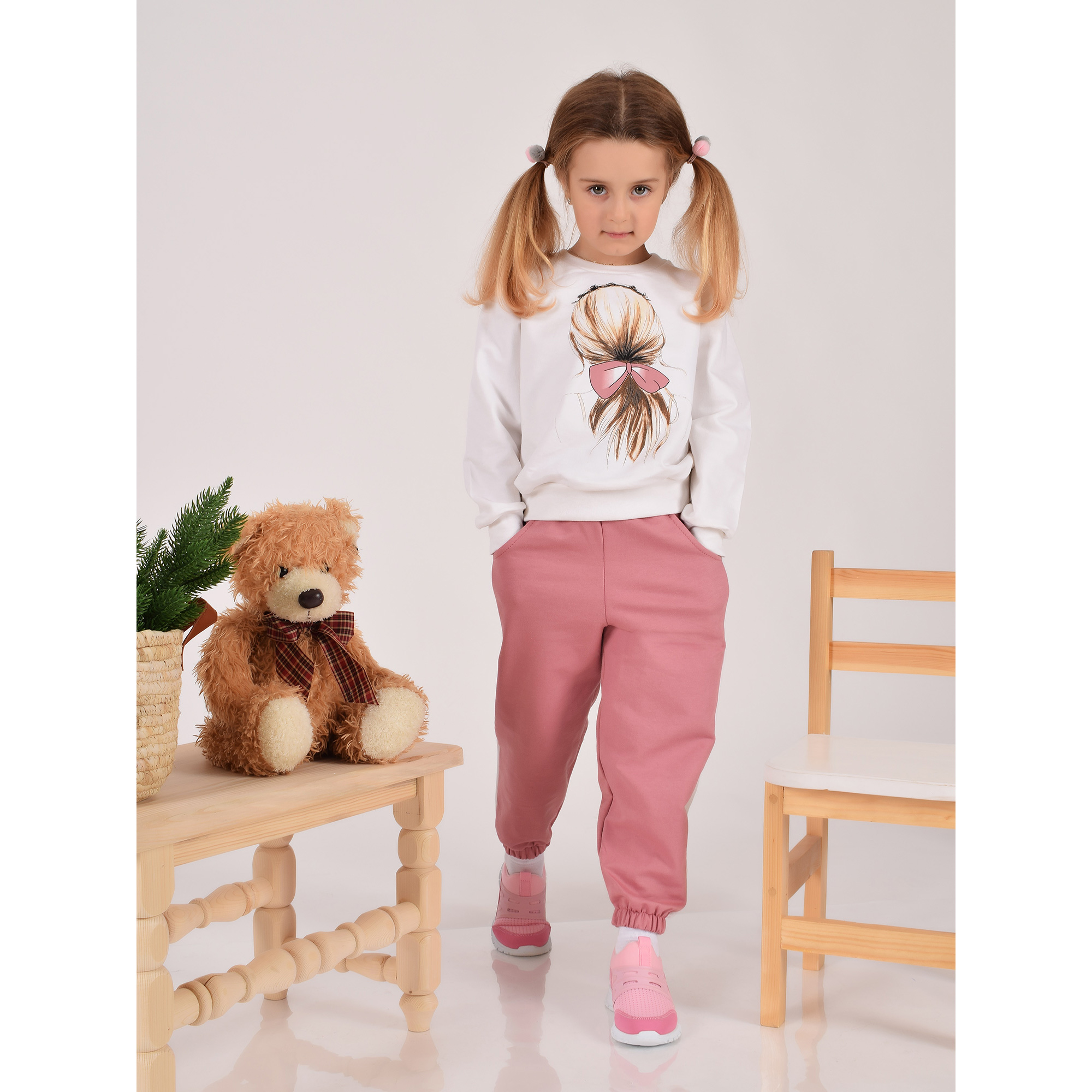 Свитшот и брюки Счастливая малинка М-5002 - фото 3