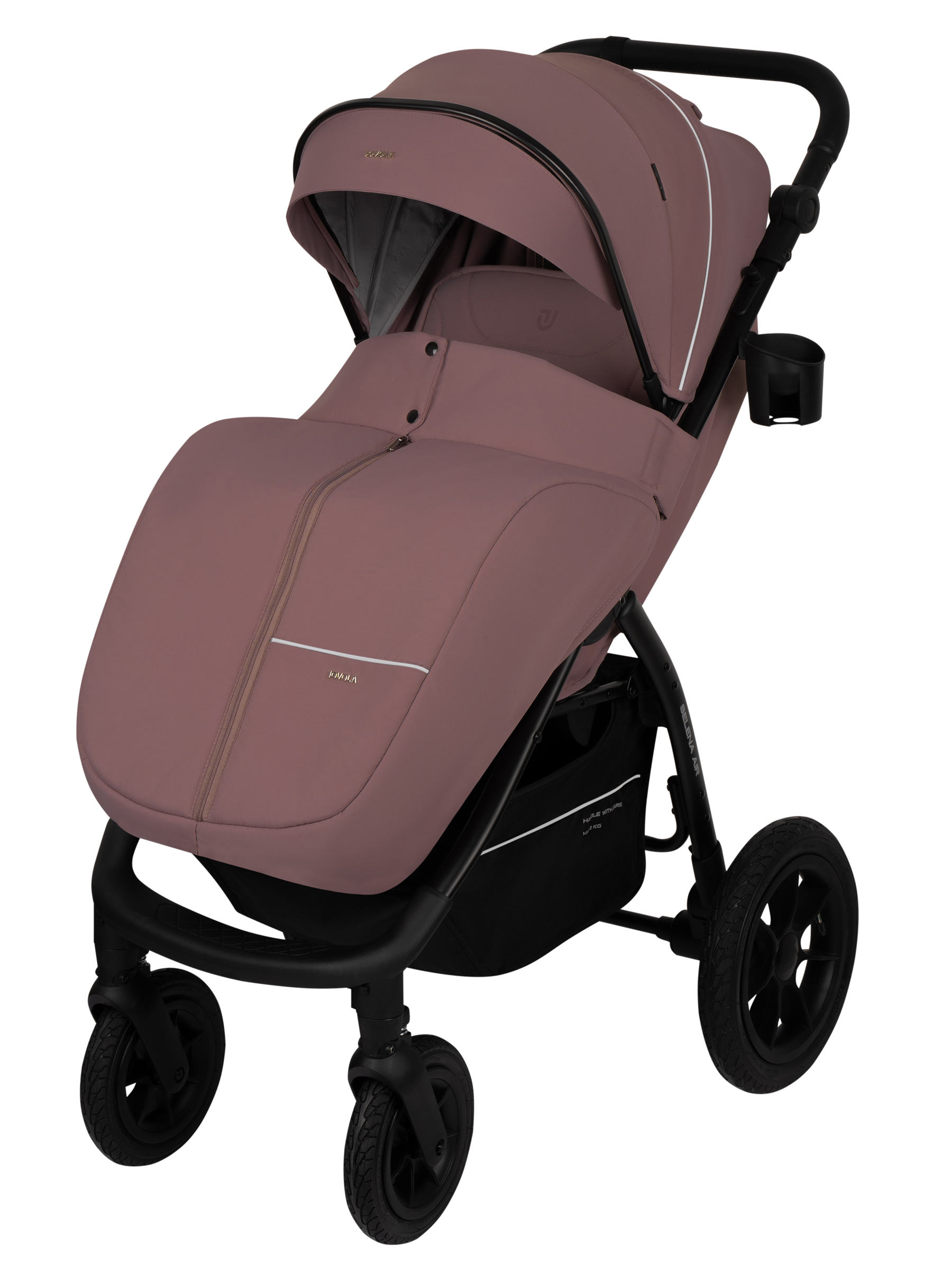Коляска прогулочная JOVOLA Selena Air new розовый - фото 2
