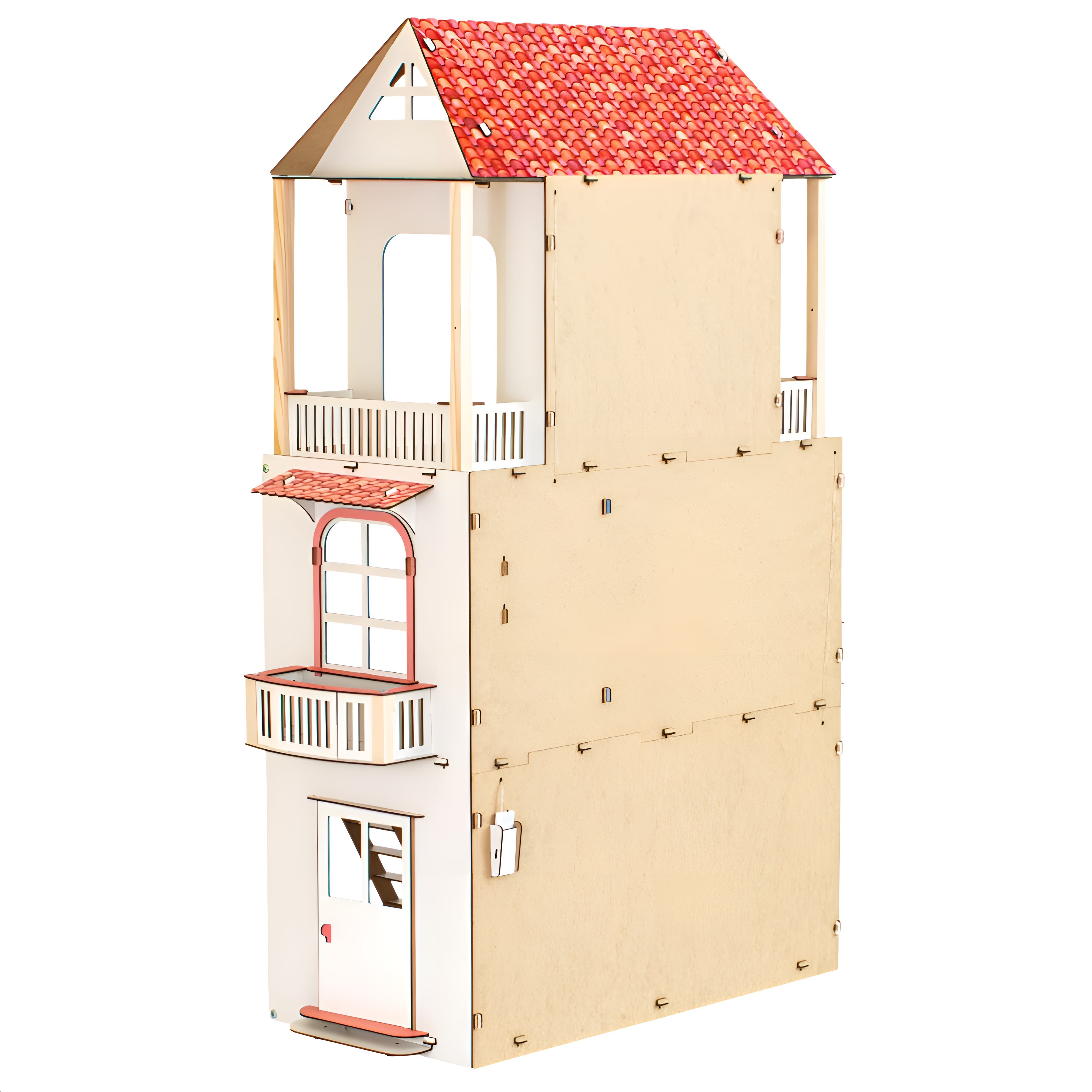Домик для кукол M-WOOD 110 см с мебелью 3039 - фото 9