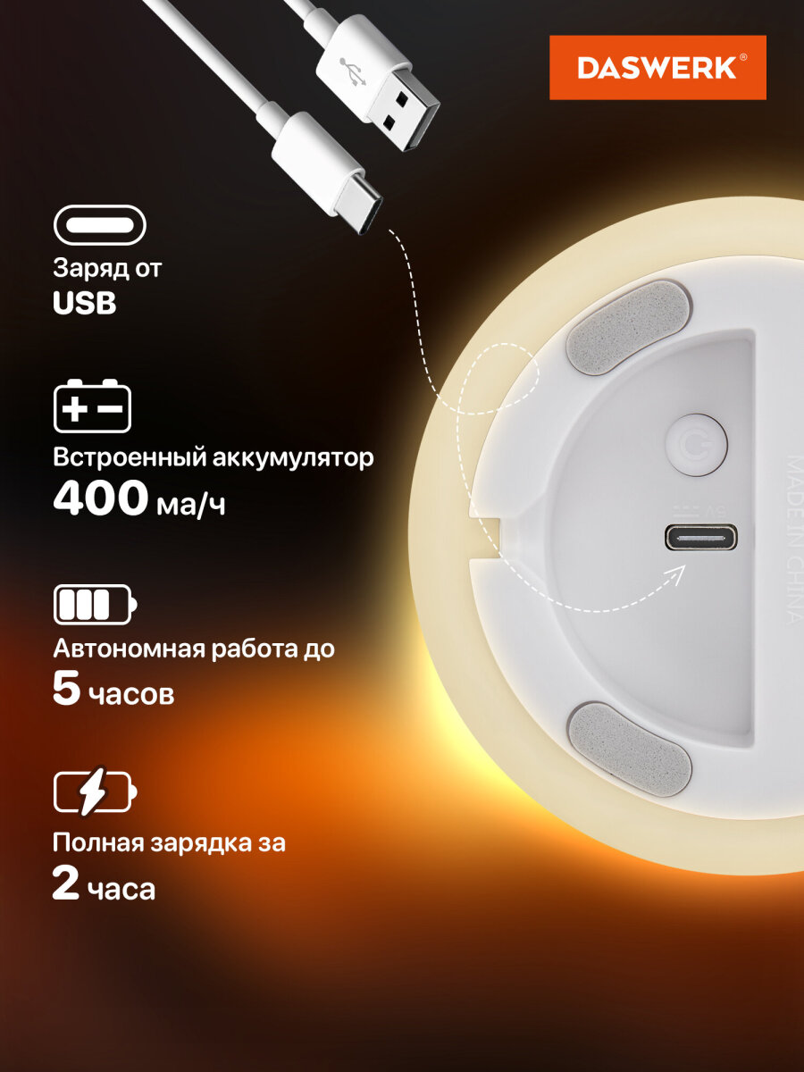 Игрушка ночник DASWERK Котик - фото 5