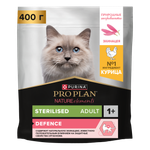 Корм сухой для кошек PRO PLAN Nature Elements 400г с курицей для стерилизованных