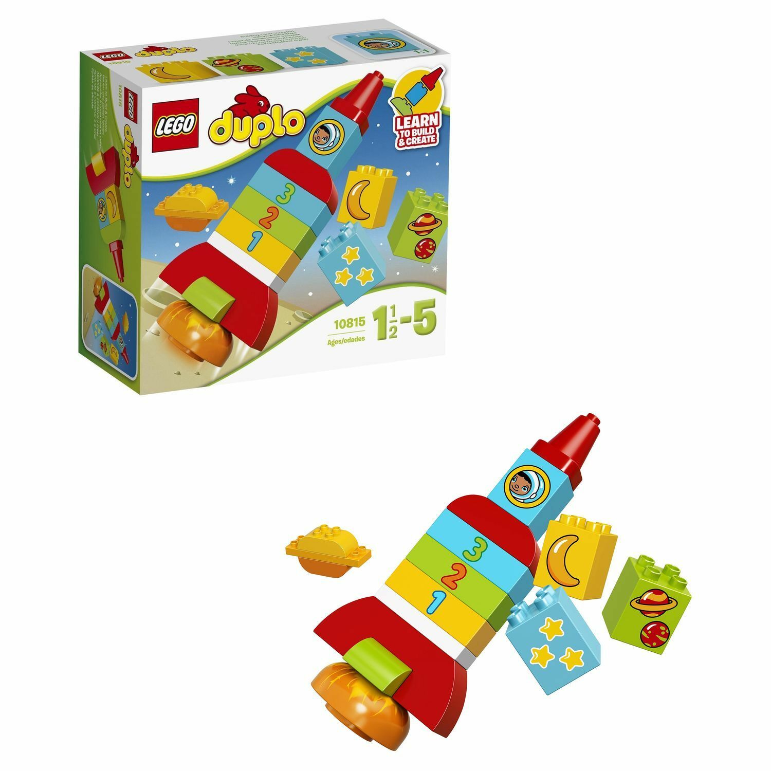 Конструктор LEGO DUPLO Моя первая ракета блочный - фото 1