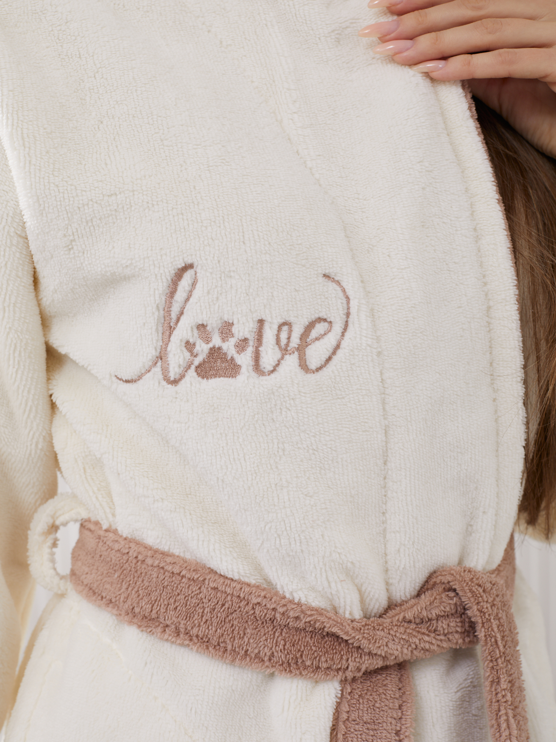 Халат ATLASplus ЗвериБамб-ИПМИШКА-крем_корич - фото 7