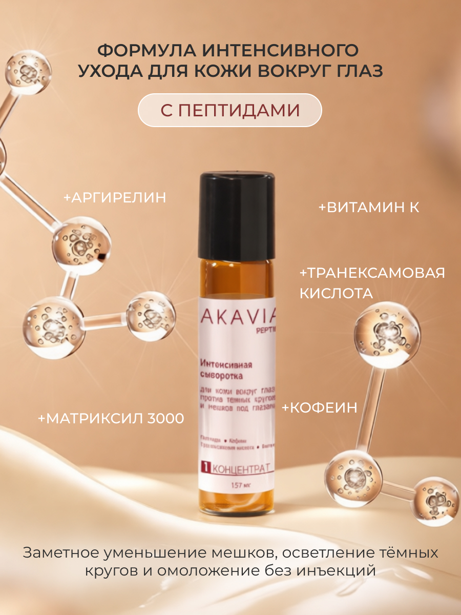 Сыворотка АКАВИЯ PEPTIDE для кожи вокруг глаз - фото 8