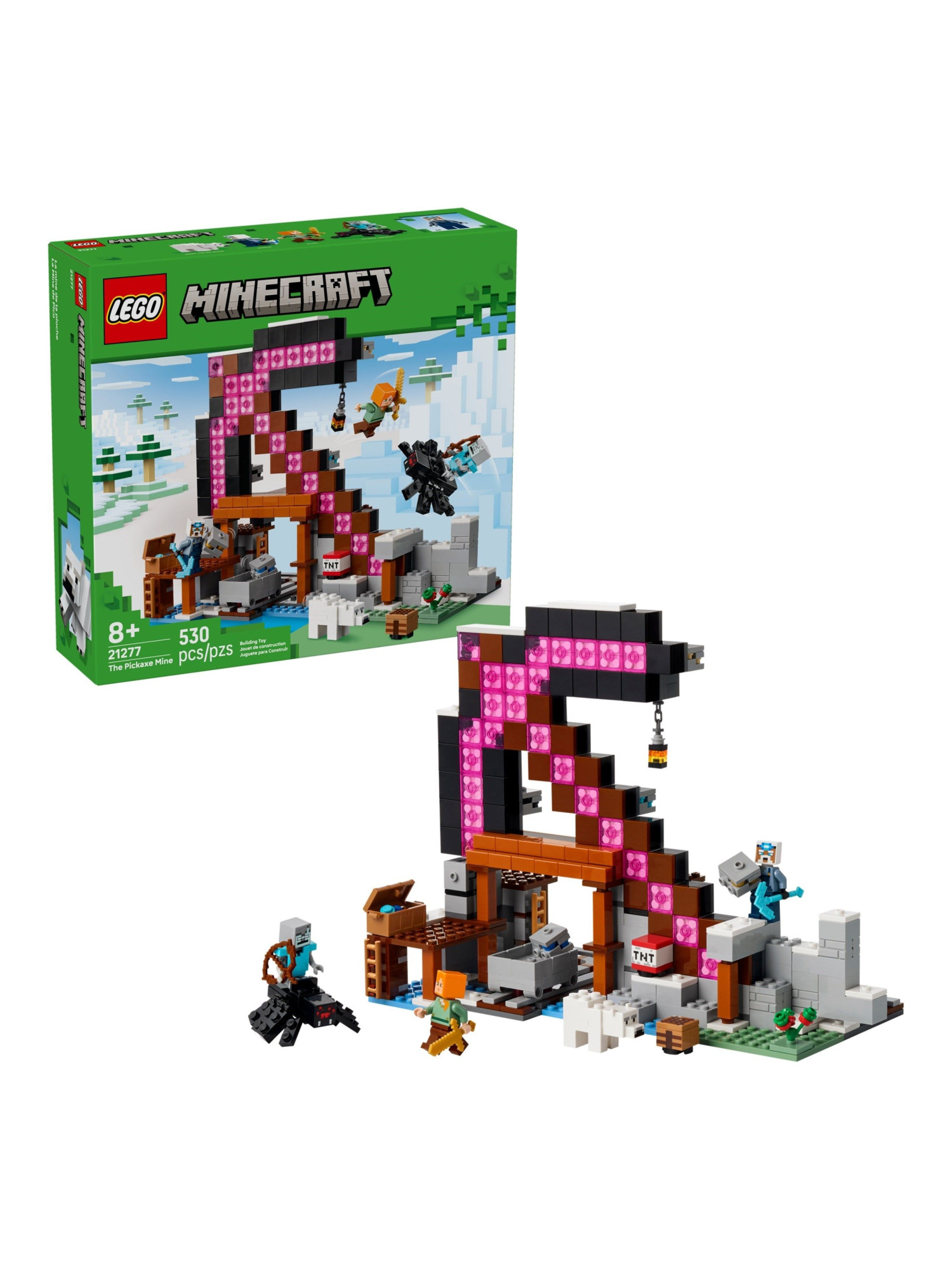 Конструктор LEGO Minecraft Шахта с киркой 530 дет. - фото 2