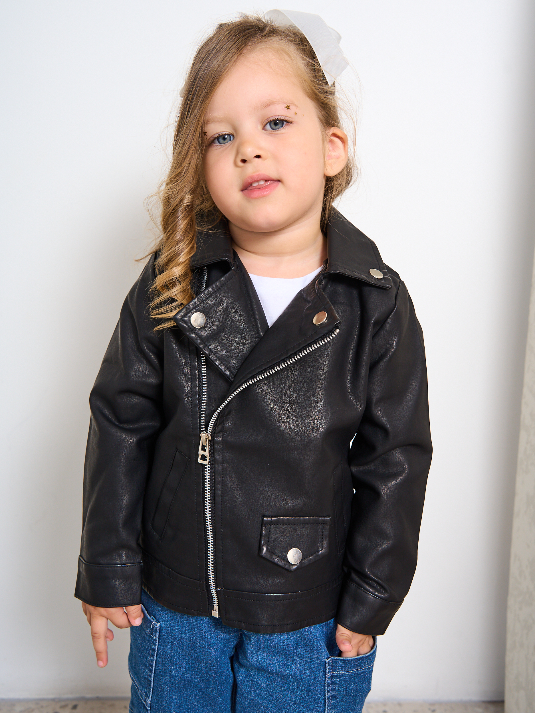 Куртка кожаная Artcher kids Jacket0005blackNEW - фото 8
