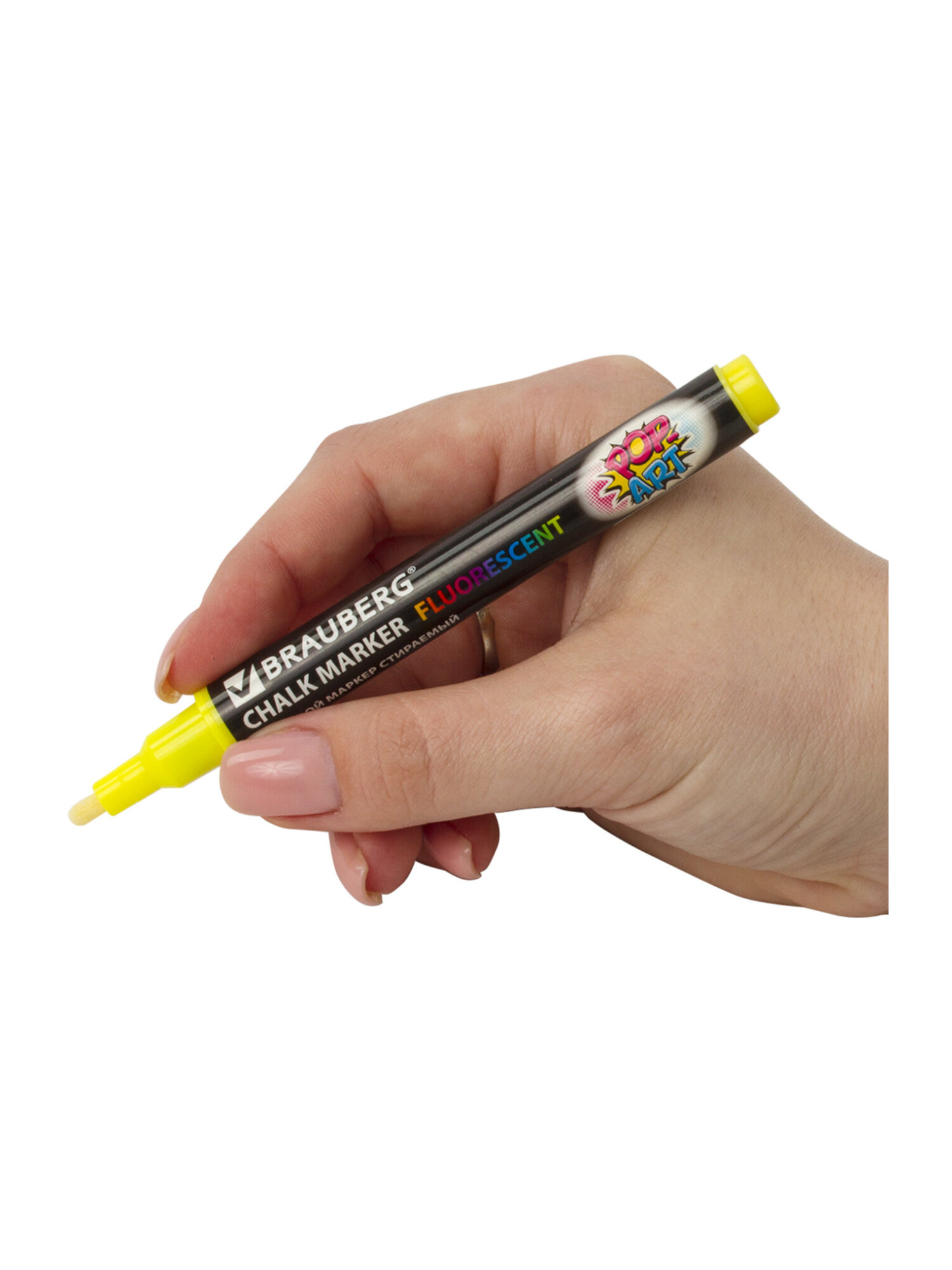 Маркеры Brauberg меловые 1 шт. - фото 12