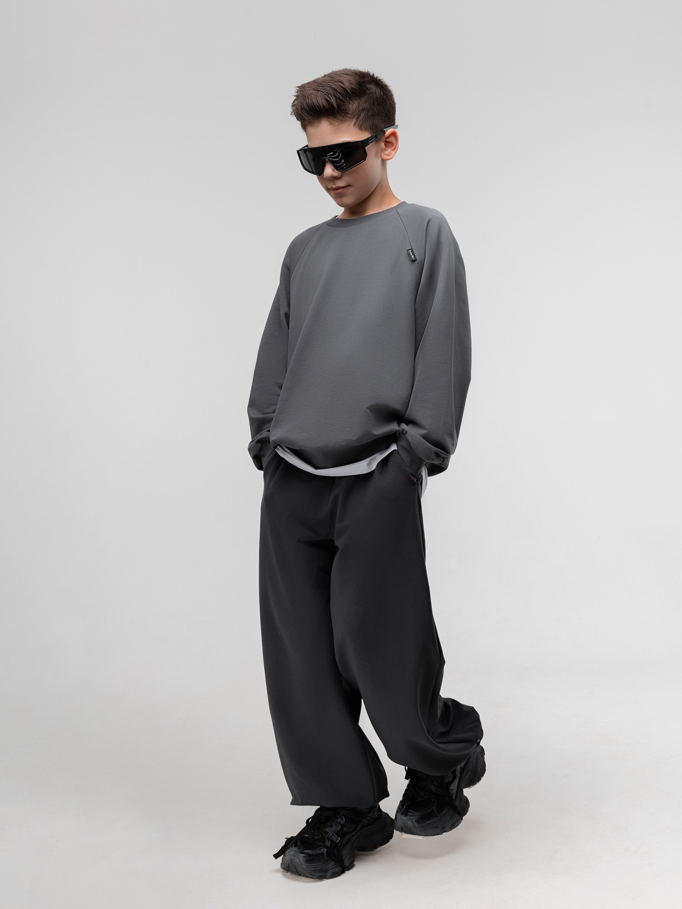 Брюки спортивные Bodo 37-81MU_темно-серый - фото 1