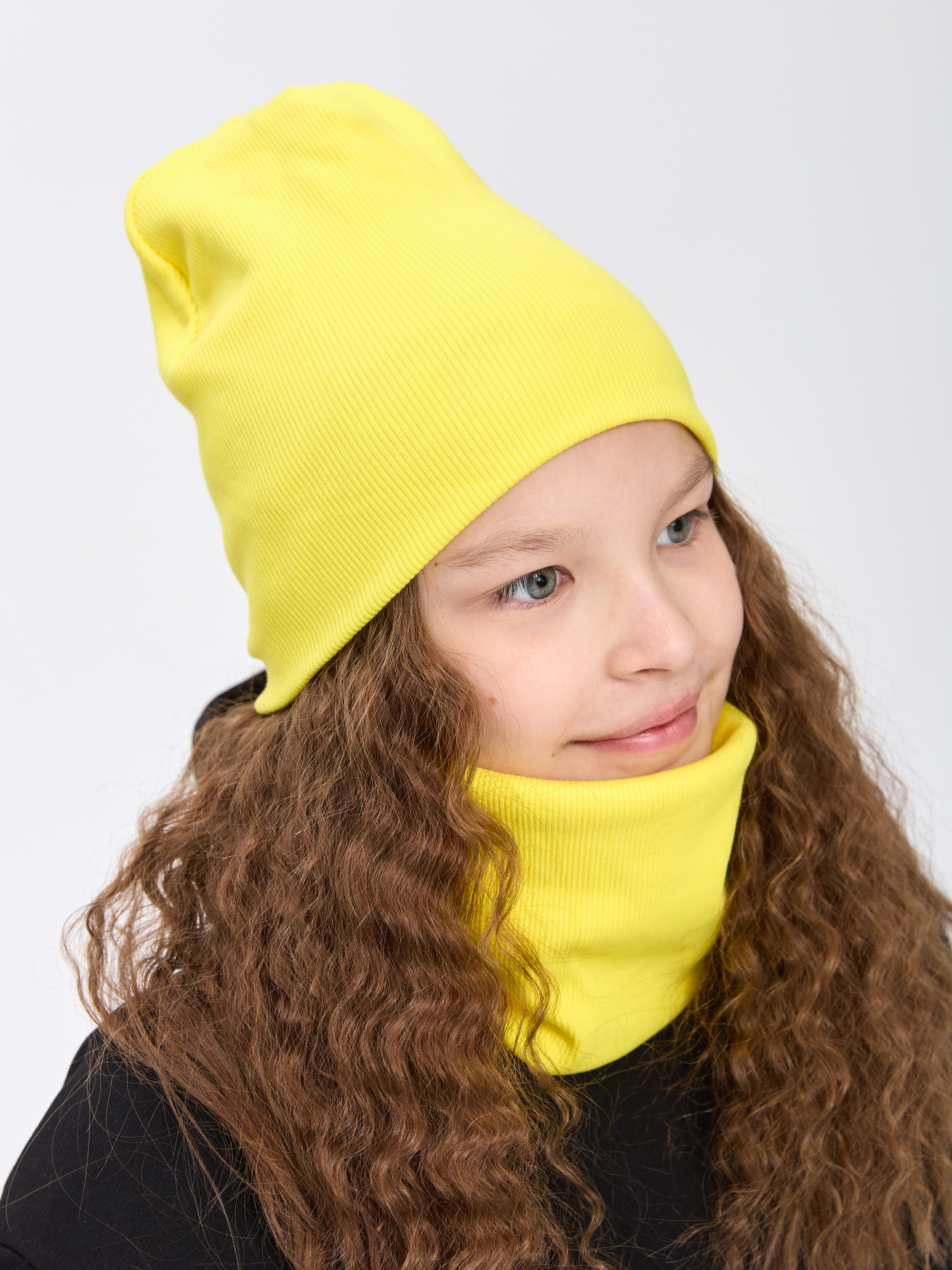 Шапка и снуд Лапушка 0258 жёлтый - фото 12