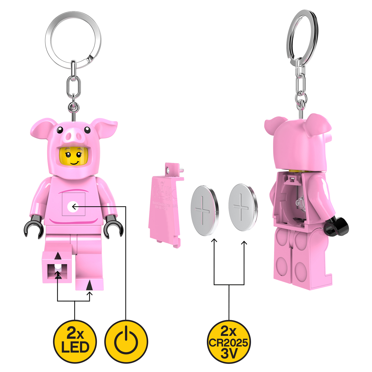 Брелок LEGO Minifigures - Девочка-Свинка 1 шт. - фото 6