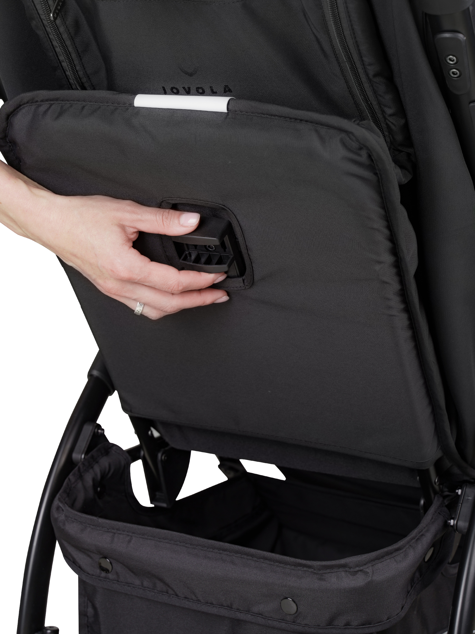 Коляска прогулочная JOVOLA Selena SL, всесезонная черный - фото 39