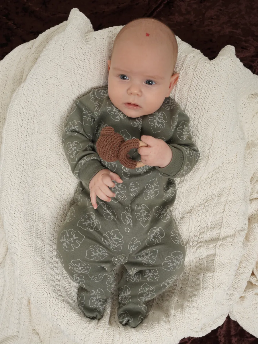 Комбинезон 3 шт Супер Пупс нбр/3пр/ком/сл/SK18хакилисточкиветочки - фото 22