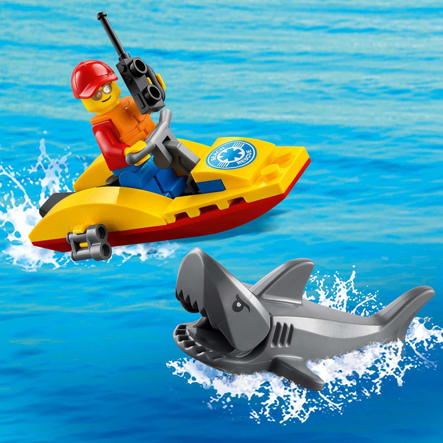 Конструктор LEGO City Пляжный спасательный вездеход блочный - фото 6