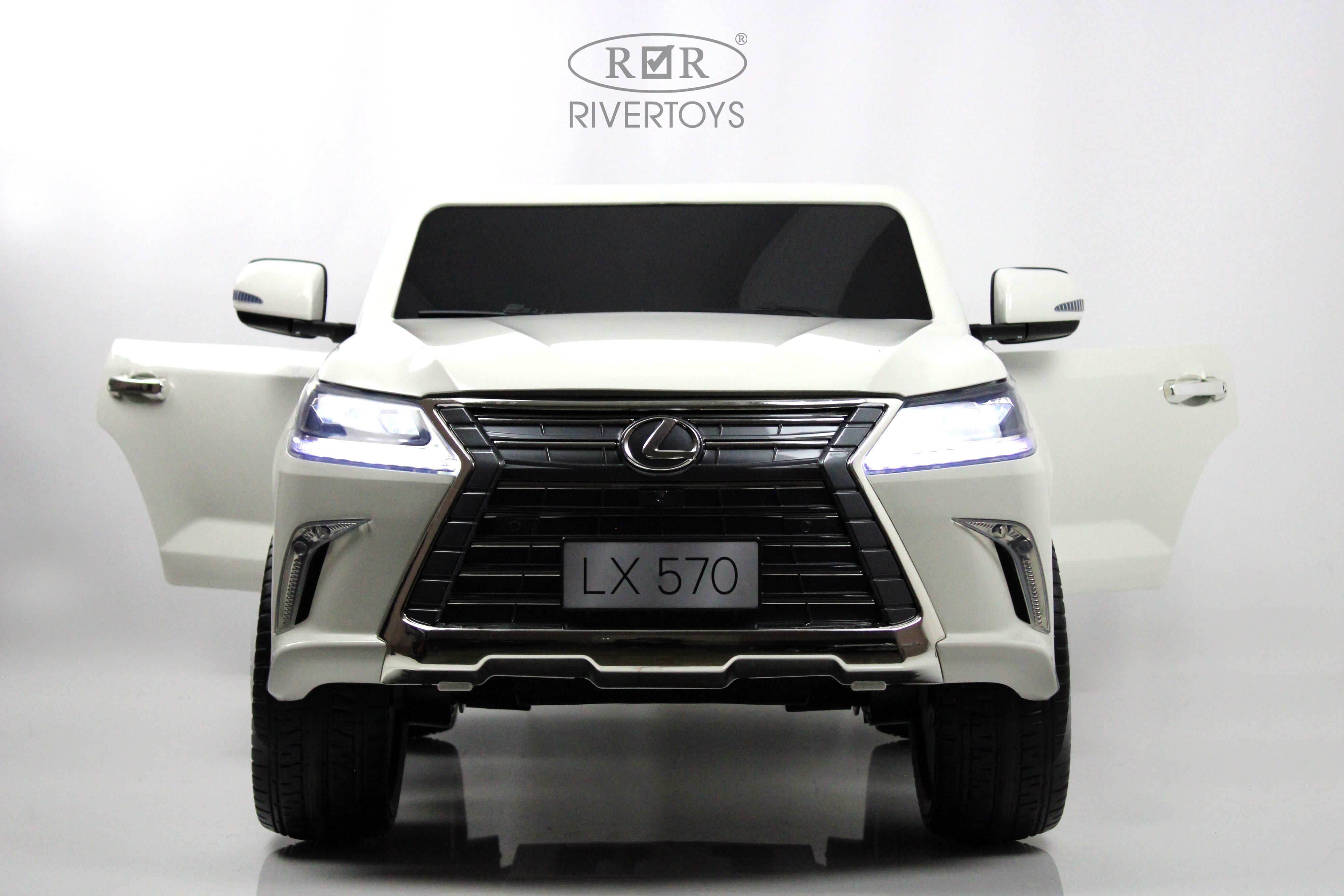 Электромобиль RIVERTOYS Lexus Y555YY-WHITE С пультом ДУ - фото 14