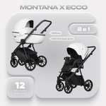 Коляска 2в1 Riko Basic Montana X Ecco Prestige белый