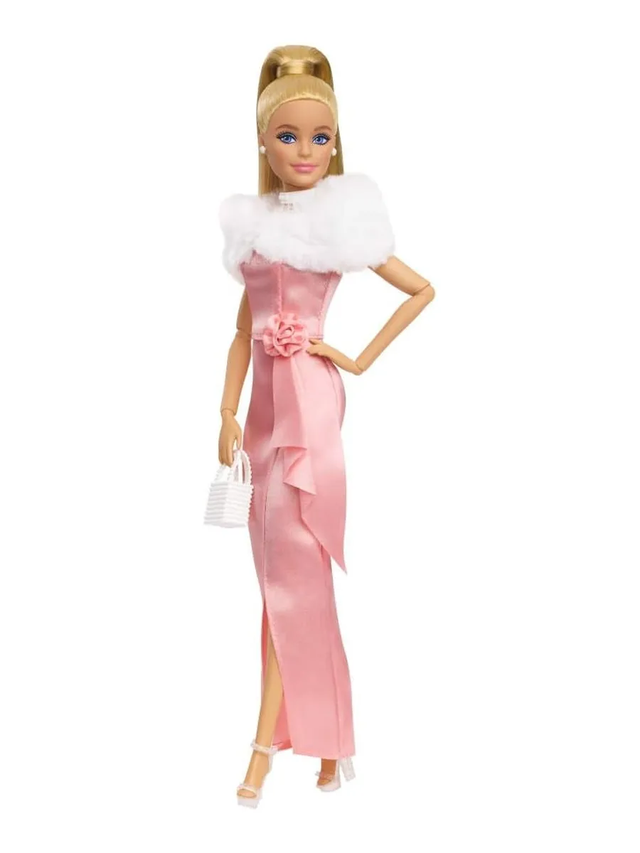 Кукла модельная Barbie Barbiestyle в розовом платье высота 29 см JHD25 - фото 3