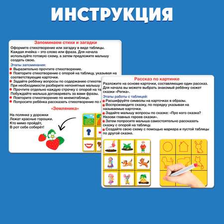 Настольная игра IQ-ZABIAKA Мнемотаблица