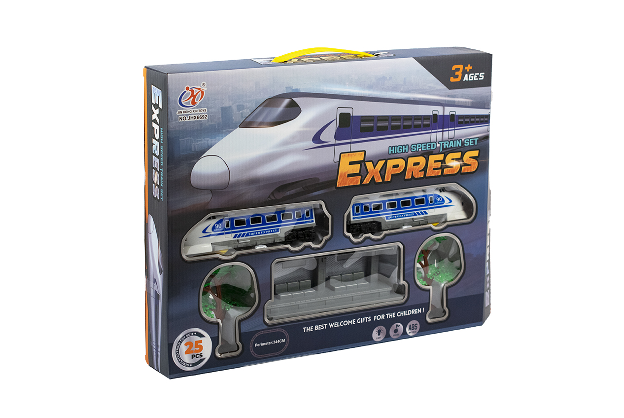 Набор железнодорожный SHARKTOYS 344 см 22200056 - фото 4