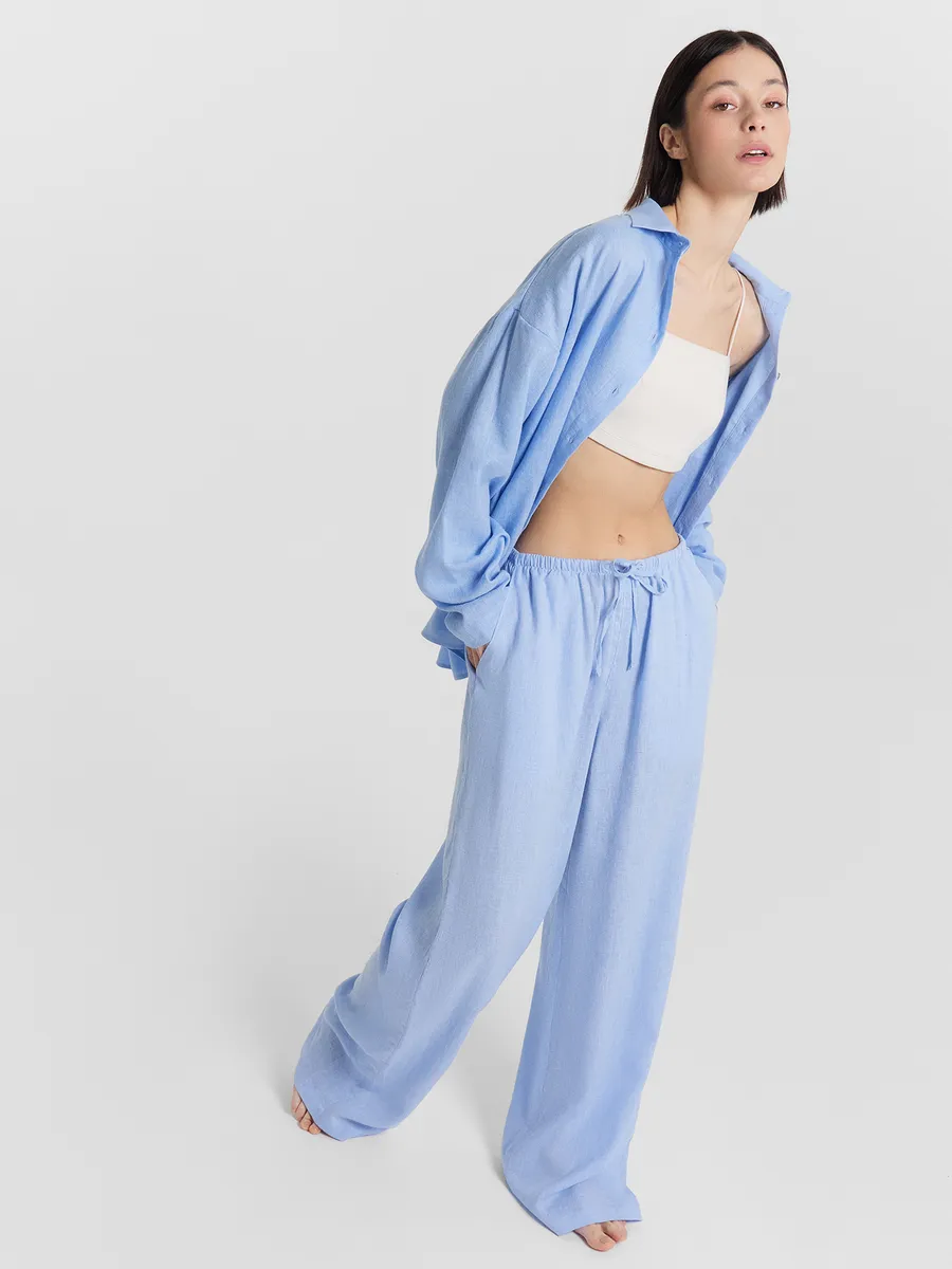 Брюки Mark Formelle (Марк Формэль) 532431/голубой - фото 1