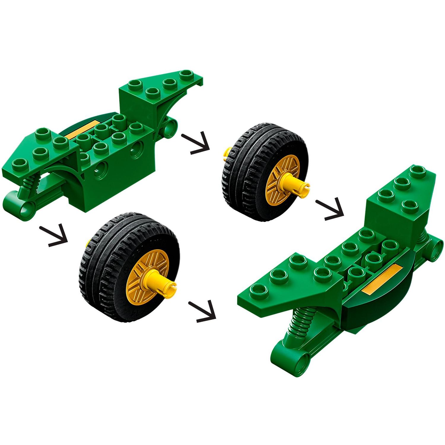Конструктор LEGO NINJAGO Ниндзяго Уличный велосипед 64 дет. - фото 6