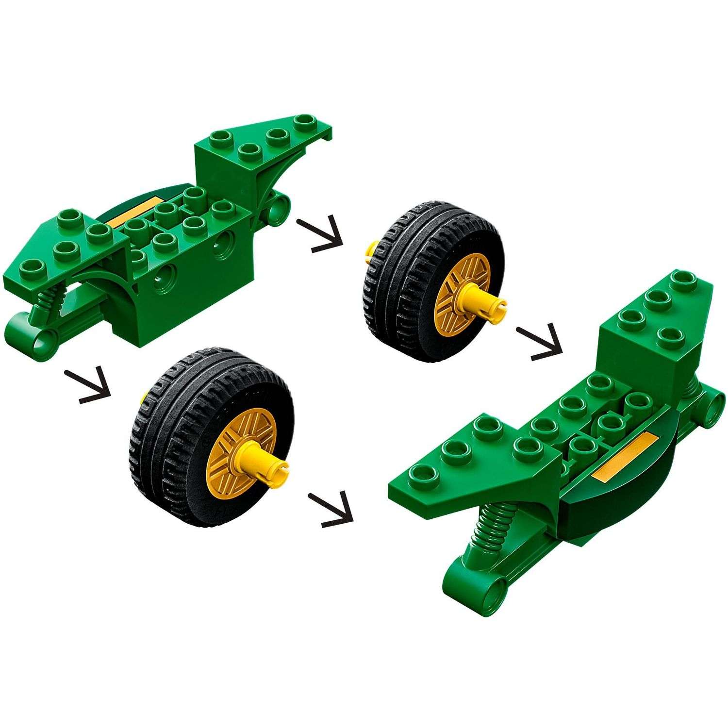 Конструктор LEGO NINJAGO Ниндзяго Уличный велосипед 64 дет. - фото 6