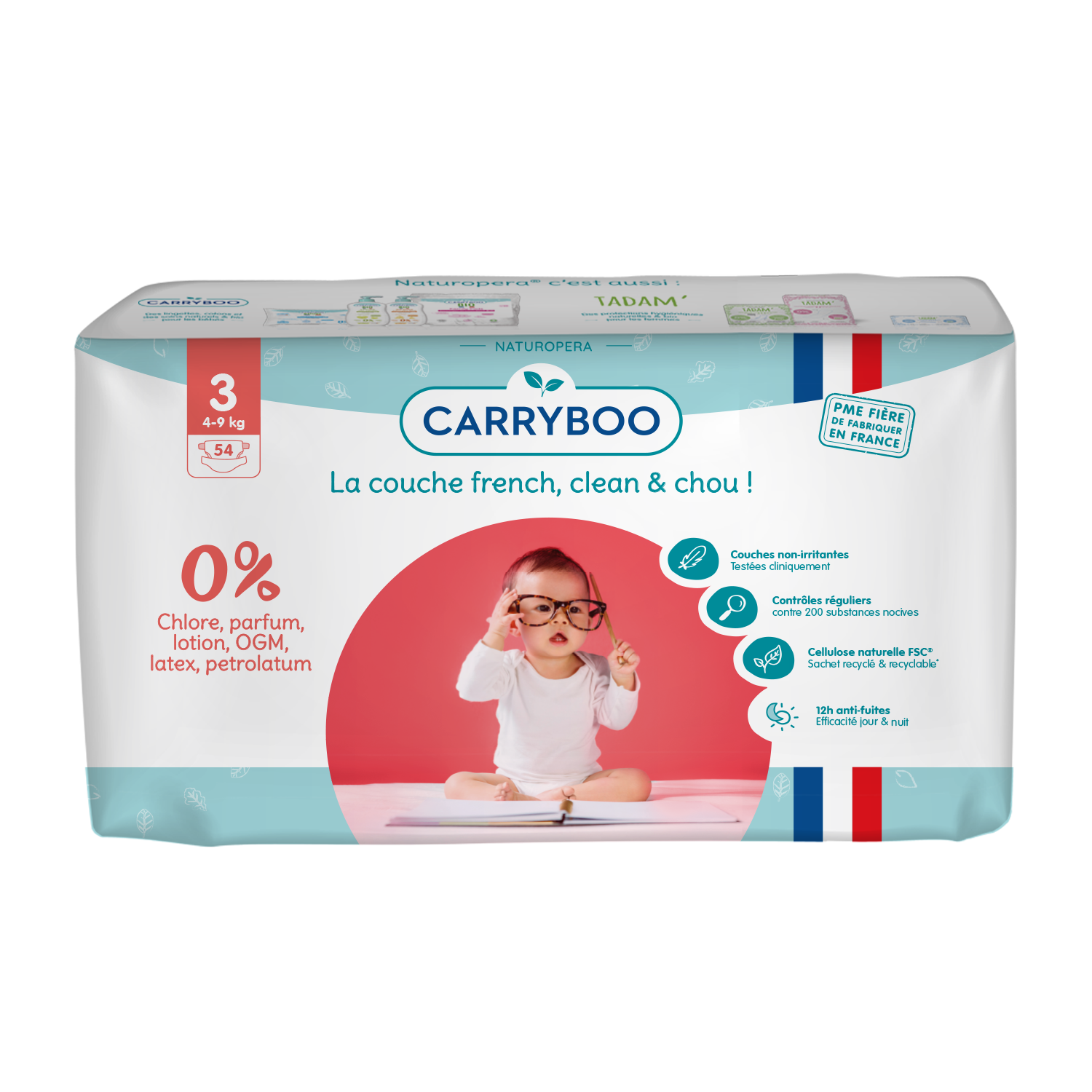 Подгузники CARRYBOO Econom 3 54 шт. - фото 1