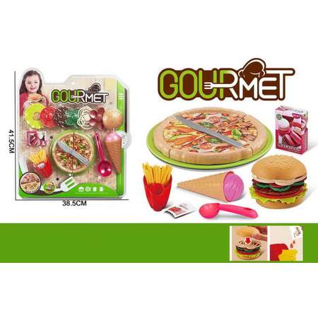 Игровой набор Abtoys продукты, прилавок, касса, тележки и корзинки