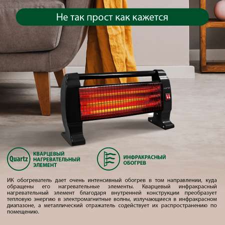 Обогреватель конвектор инфракрасный MARTA MT-IH2583A черный жемчуг
