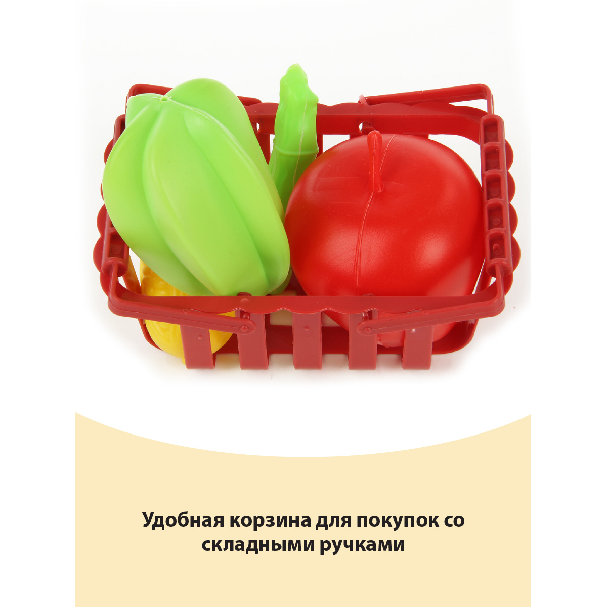 Игровой набор Veld Co тележки и корзинки, прилавок, касса, продукты - фото 8
