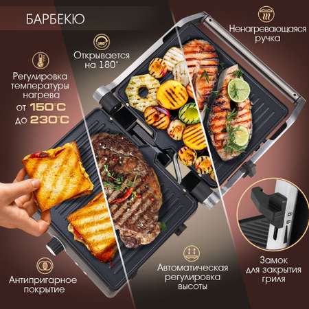 Электрический пресс-гриль ENDEVER GRILLMASTER 225