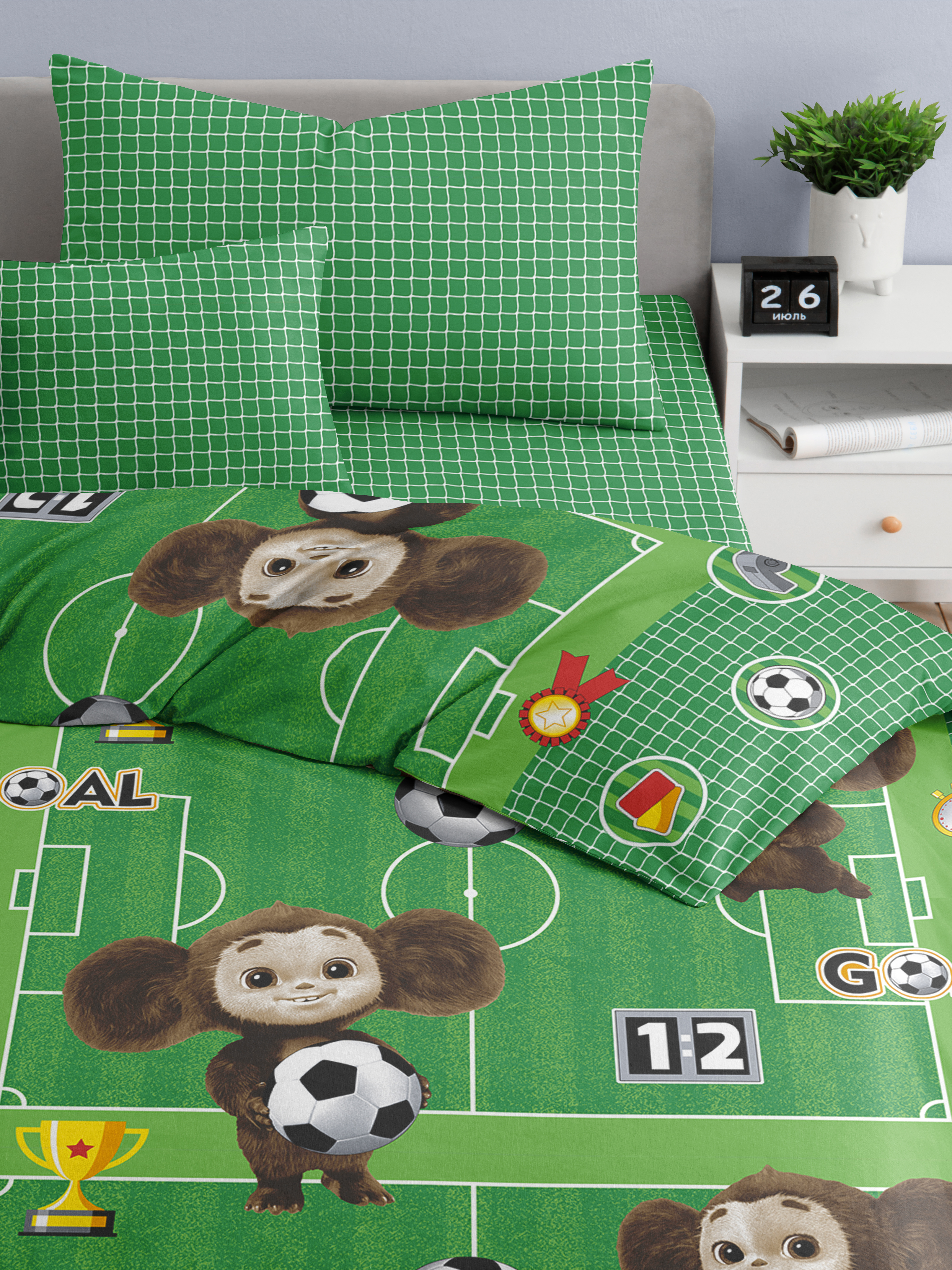 Комплект постельного белья Ночь Нежна полутораспальный 3 предм. - фото 7