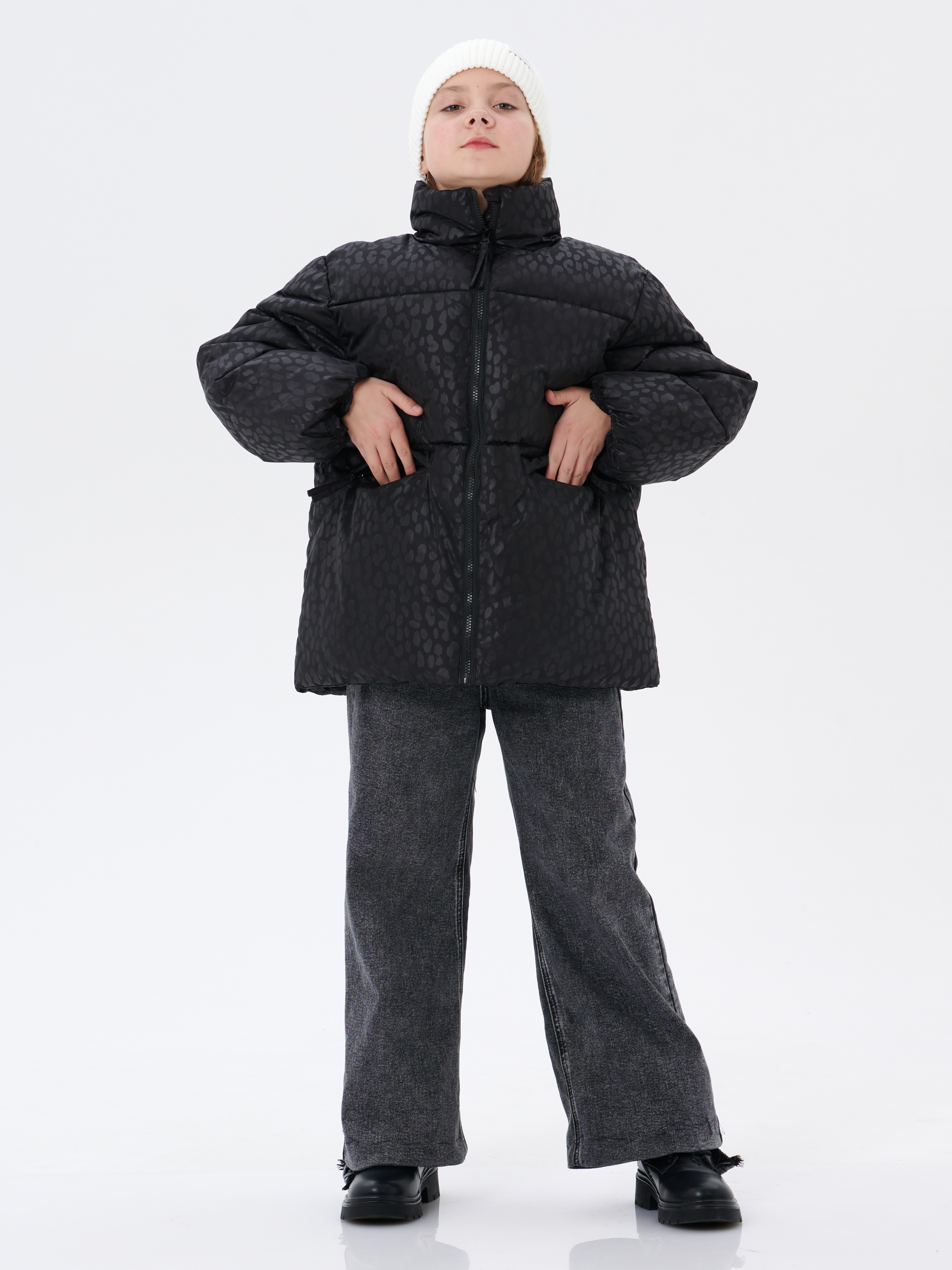 Куртка КрутышОк Т-066 черный леопард - фото 5