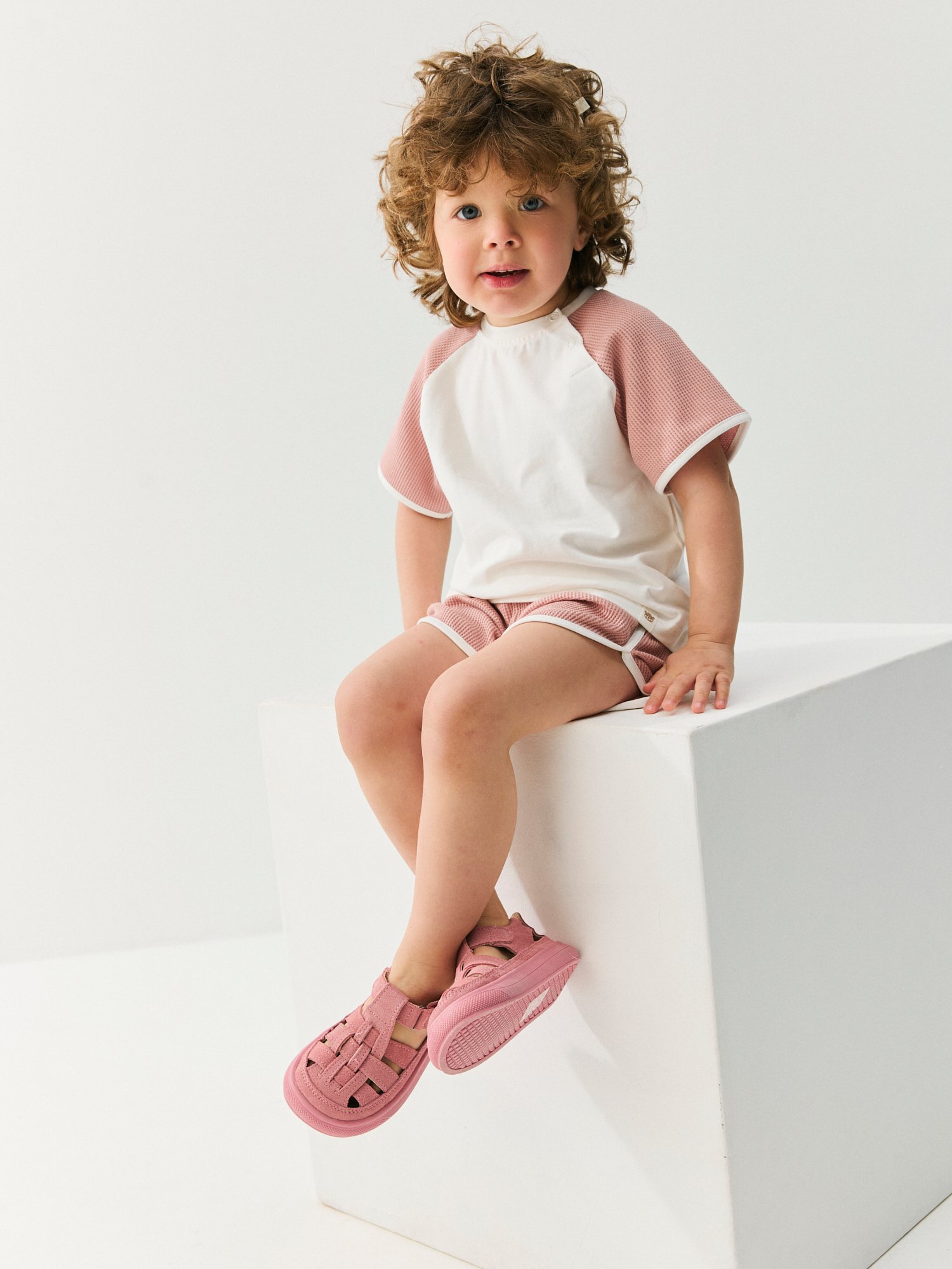 Футболка и шорты BUNGLY 1R9781/Пудра - фото 3