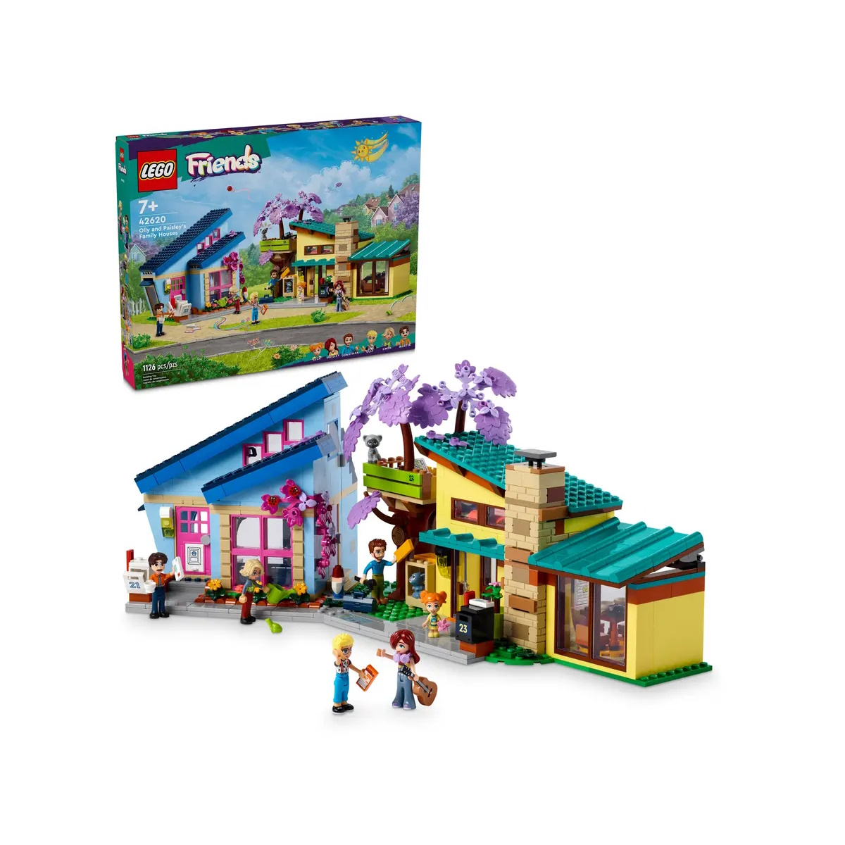 Конструктор LEGO Friends Семейные дома Олли и Пейсли 1126 дет. - фото 1