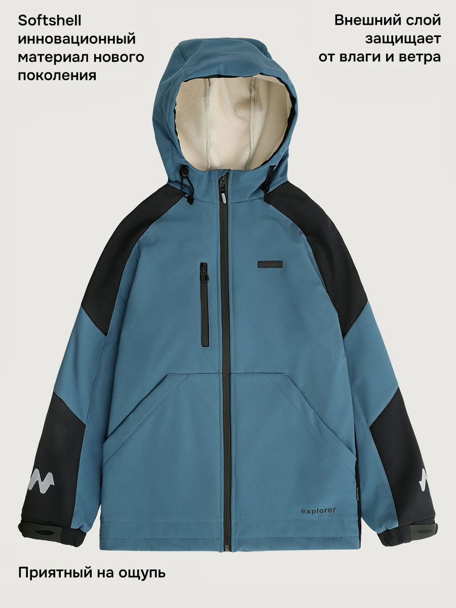 Ветровка NIKASTYLE 4л15726 деним/черный - фото 4