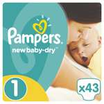 Подгузники Pampers New Baby-Dry 1 (2-5 кг) 43 шт.