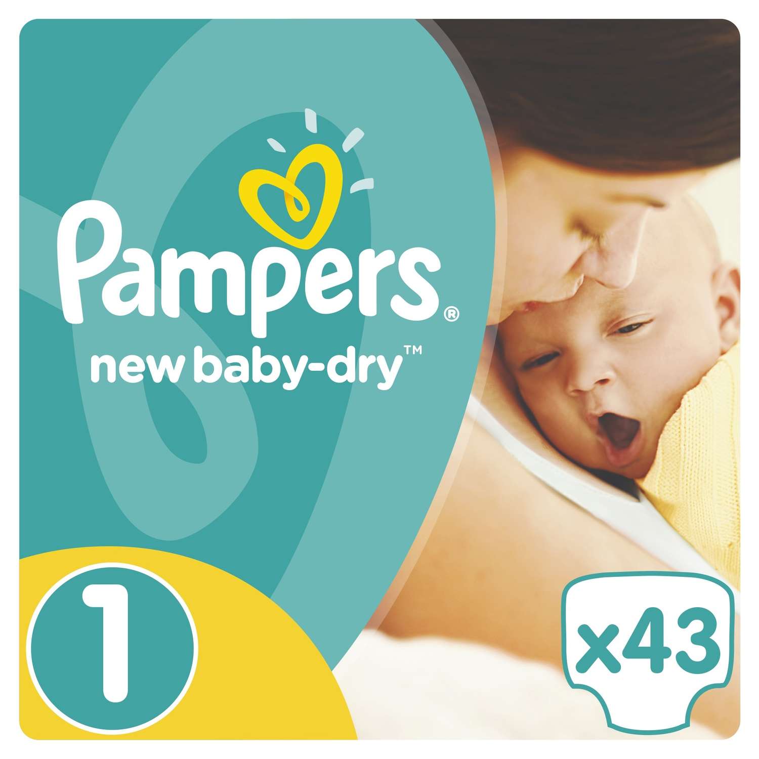 Подгузники Pampers New Baby-Dry 1 (2-5 кг) 43 шт. - фото 1