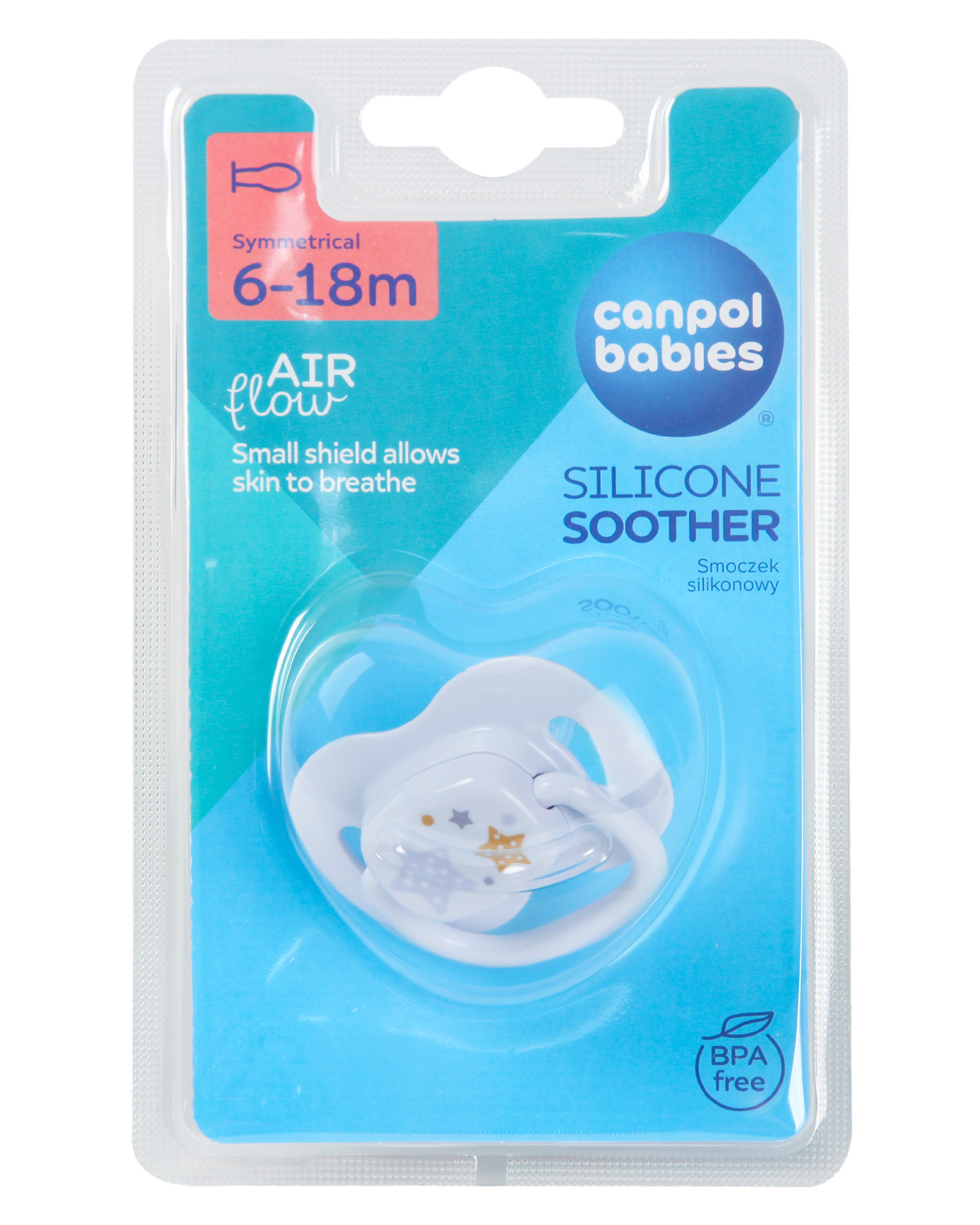 Пустышка Canpol Babies силикон классическая от 6 мес. - фото 6