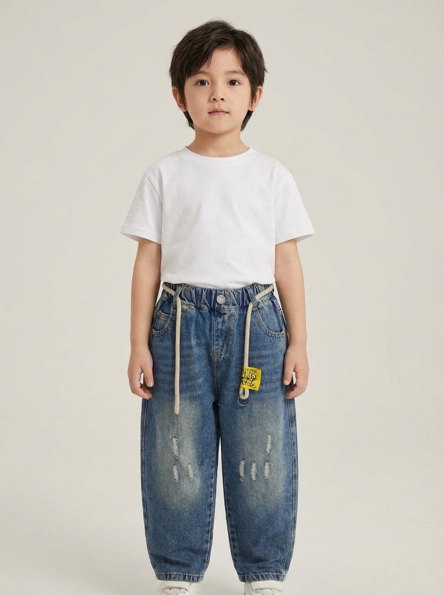 Изображение товара Джинсы для мальчика MODERNFECI 134 с высокой посадкой и эластичным денимом