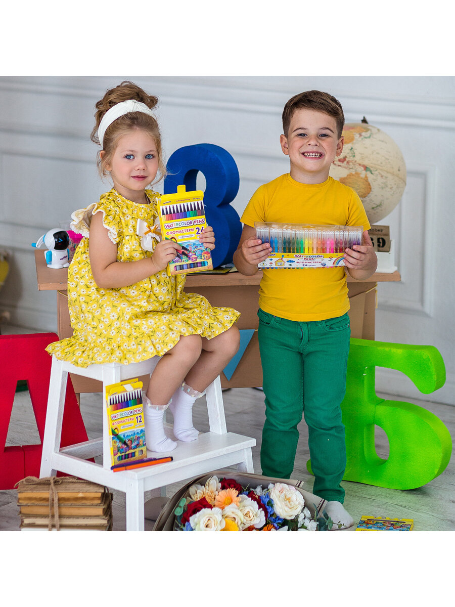 Фломастеры Юнландия 24 шт. - фото 18