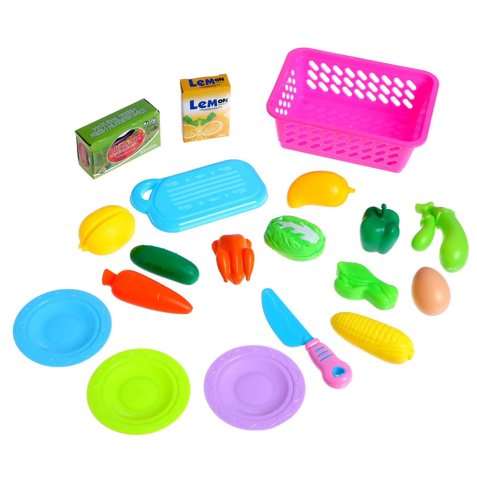 Игровой набор Sima-Land продукты, тележки и корзинки - фото 2