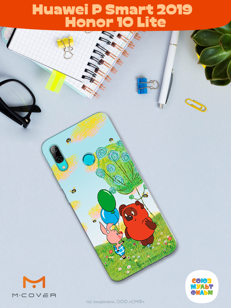 Силиконовый чехол Mcover для смартфона Huawei P Smart 2019 Honor 10 Lite Союзмультфильм Лучшие друзья - фото 3