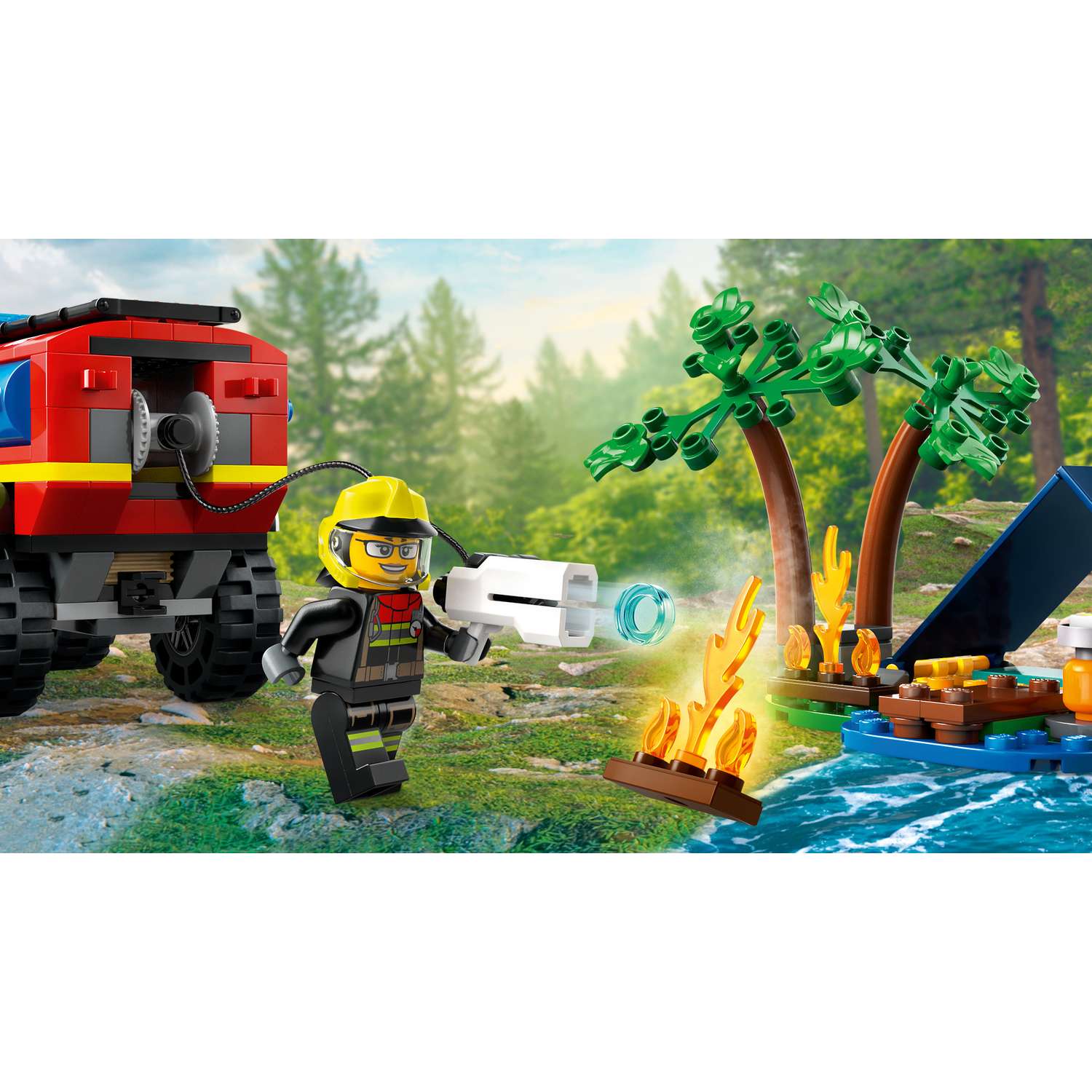 Конструктор LEGO City Fire Truck with Rescue Boat 301 дет. - фото 10