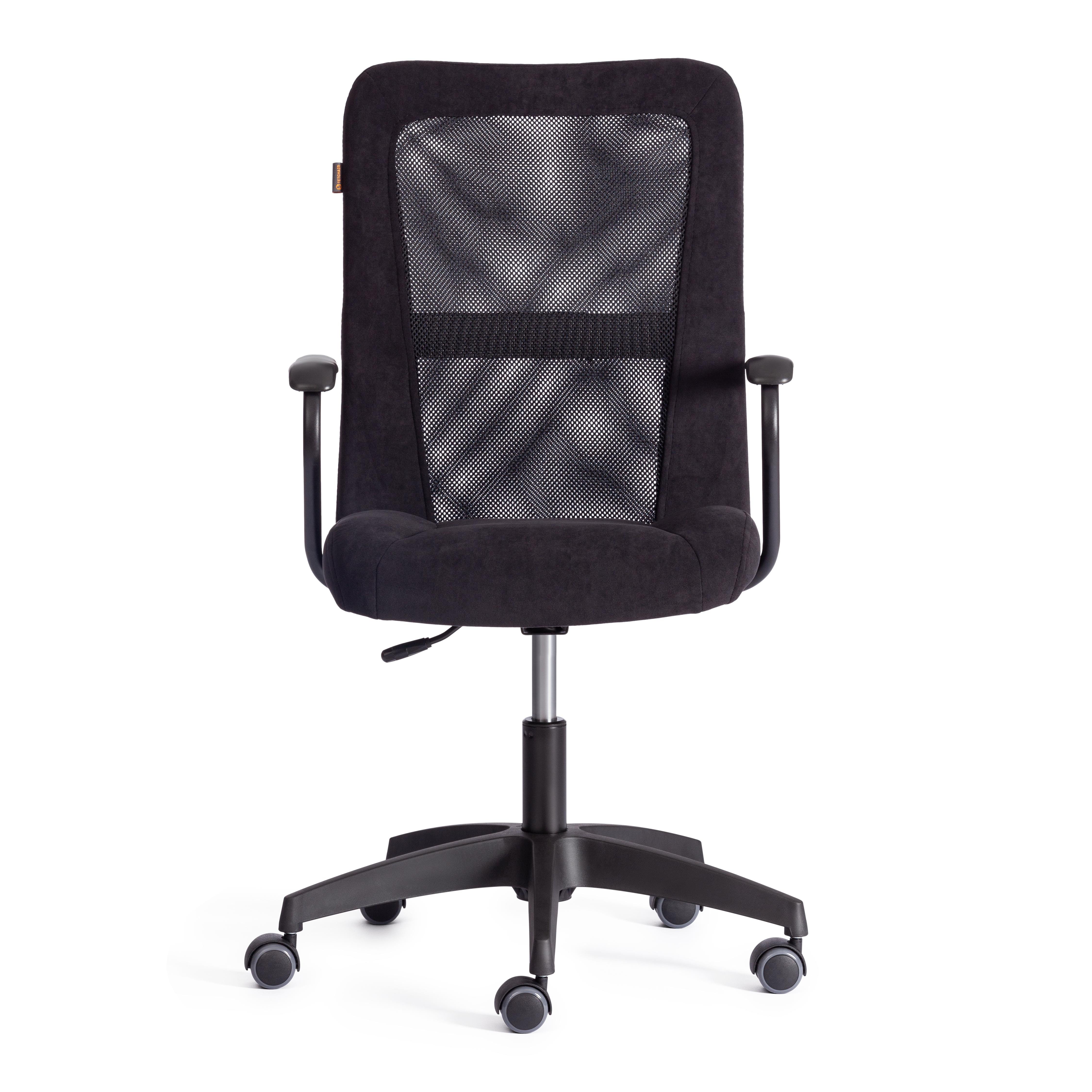 Компьютерное кресло TETCHAIR Стафф флок ткань черный - фото 6