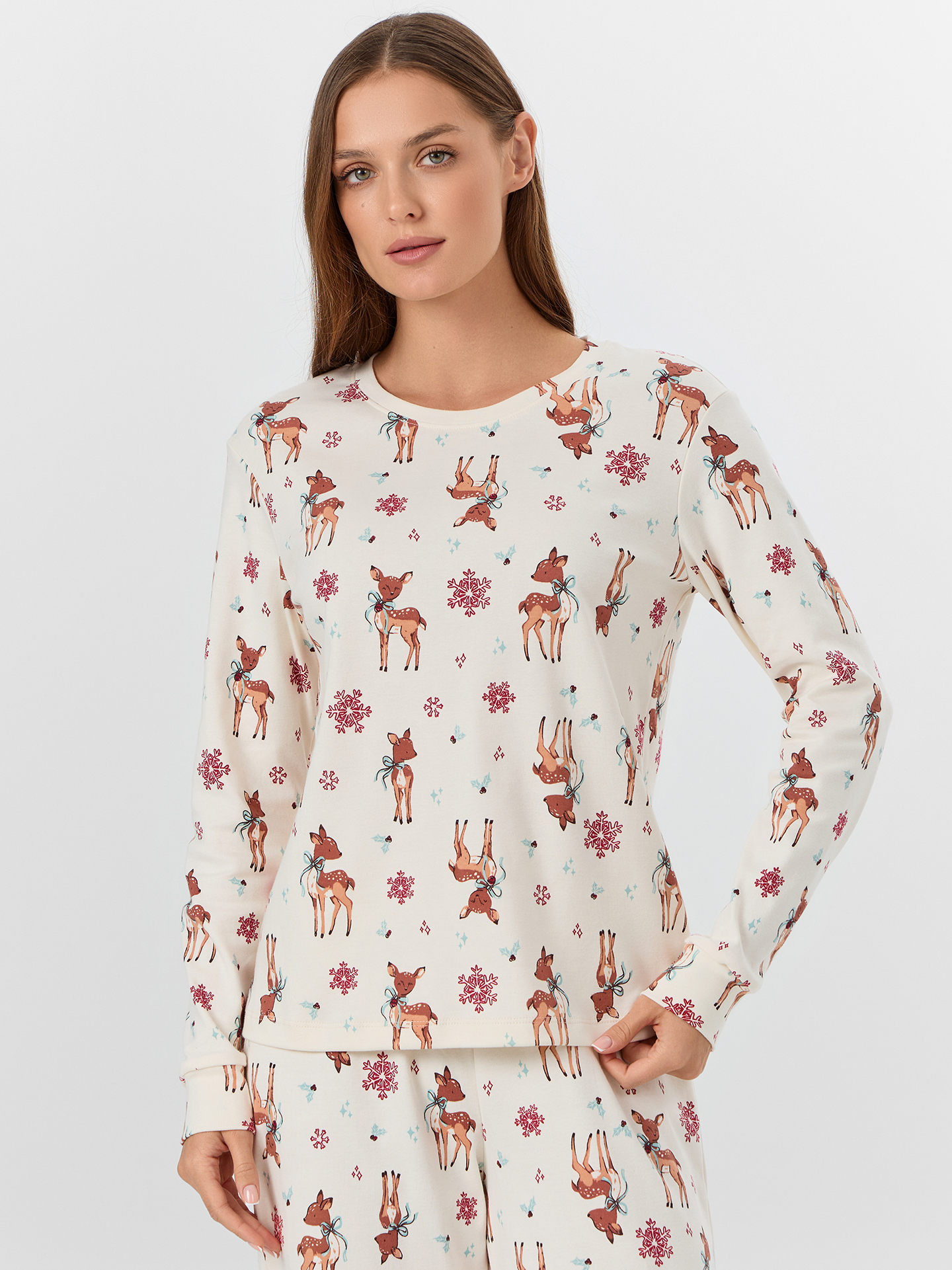 Пижама Mark Formelle (Марк Формэль) 592514/олени на молочном - фото 3