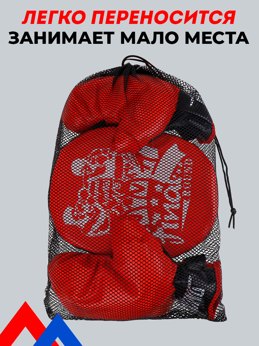 Набор для бокса Рыжий кот Спортсмен лапа 24 см перчатки красный - фото 7