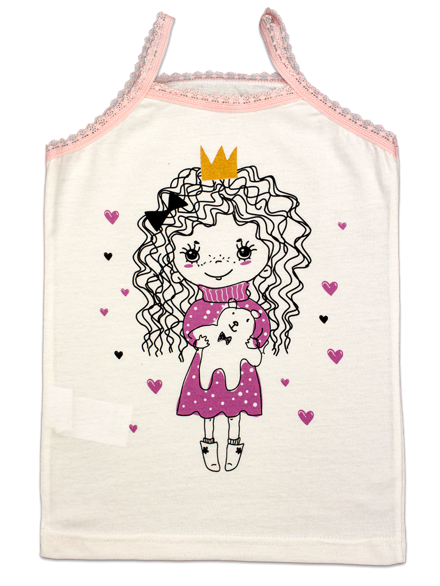 Майка 3 шт Babycollection 636/mkb002/sph/k3/005/p1/W*dмолочный,розовый - фото 10