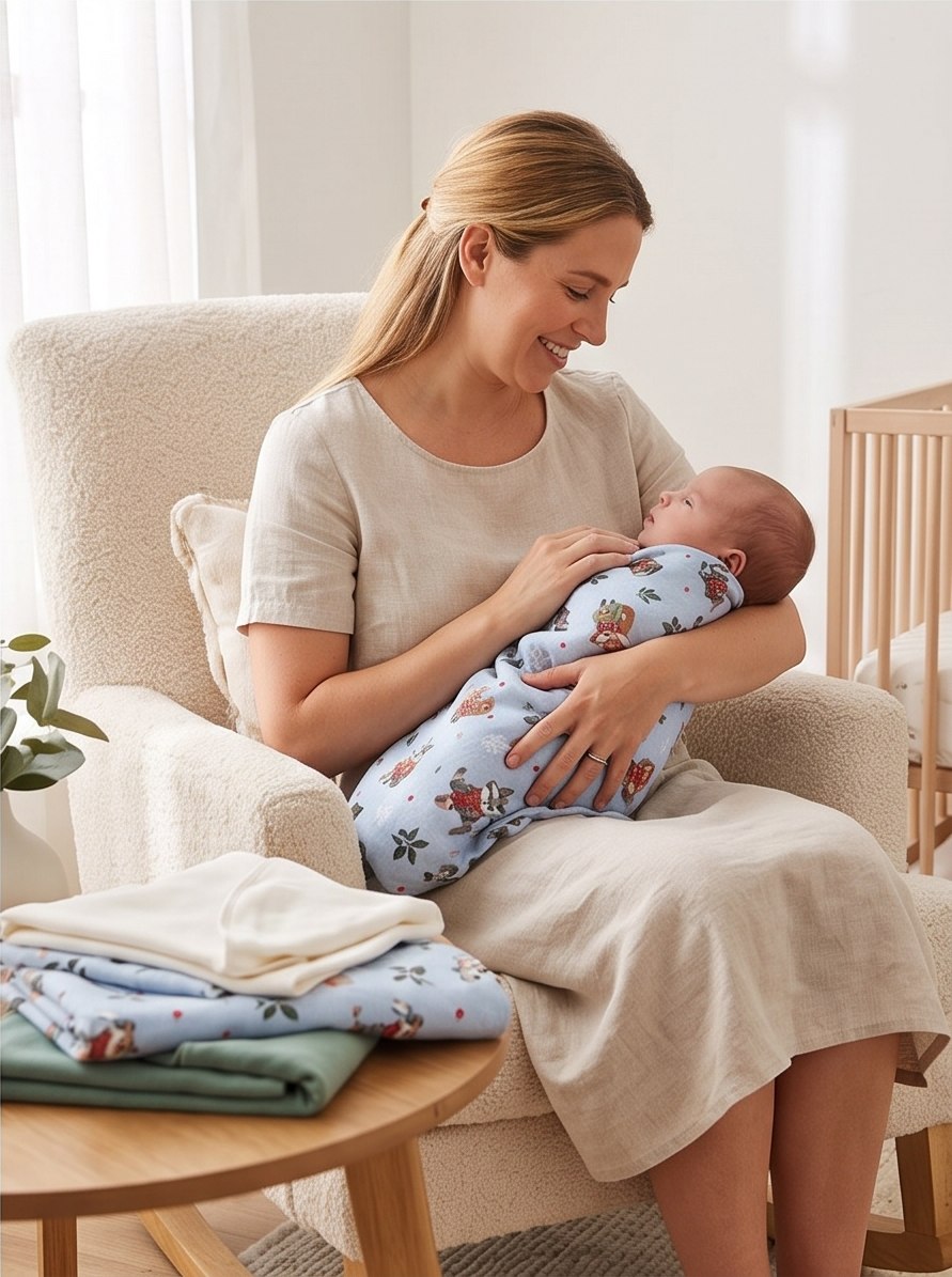 Пелёнка LISa baby store ситец, фланель, трикотаж 90х110 см 6 шт. - фото 6